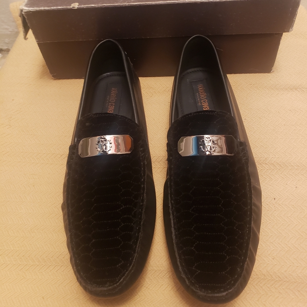 Mens designer shoes New Roberto Cavalli Loafers